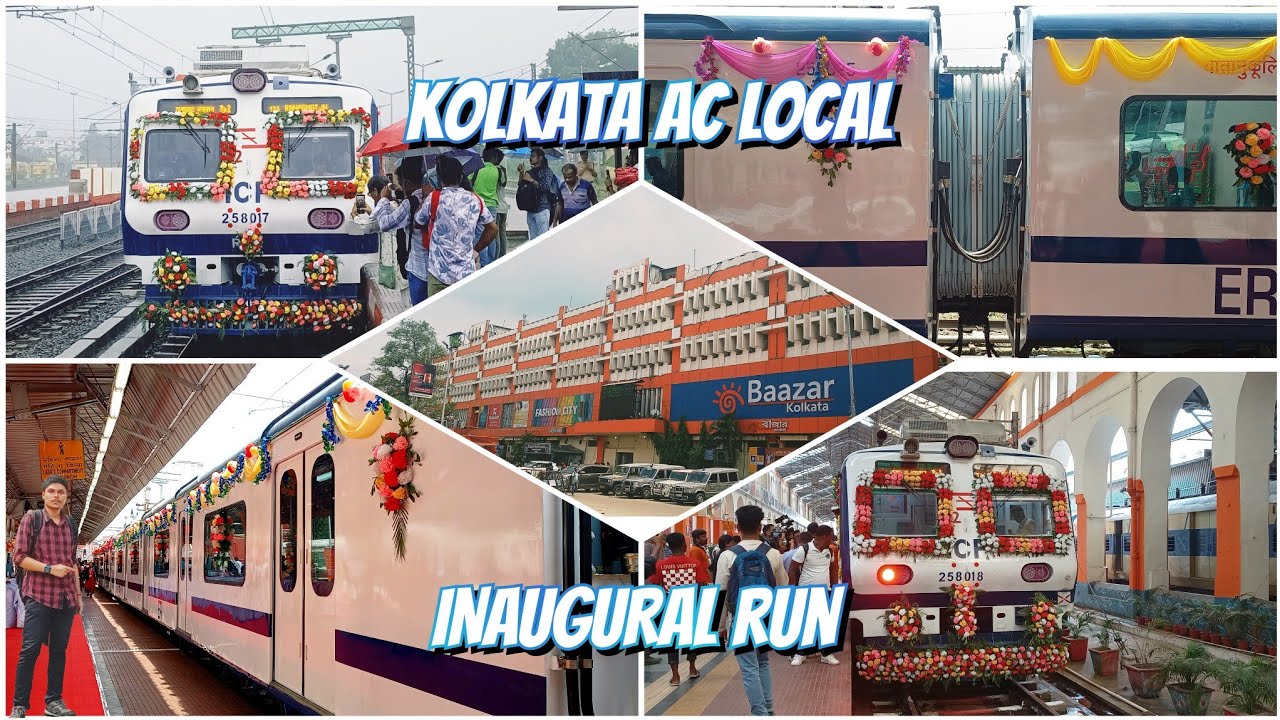Eastern Railways first AC LOCAL train INAUGURAL RUN • Onboard Sealdah to Ranaghat Ac local journey 🚆
