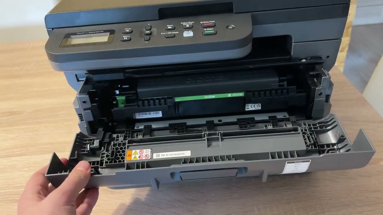 Replacing the Toner Cartridge Brother DCP-L2622DW DCP-L2640DN TN2590 TN2590XL DR2590