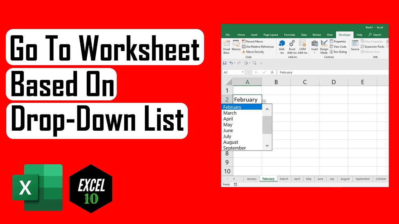 How To Go to Specific Worksheet Based On Drop-down Lists In Excel