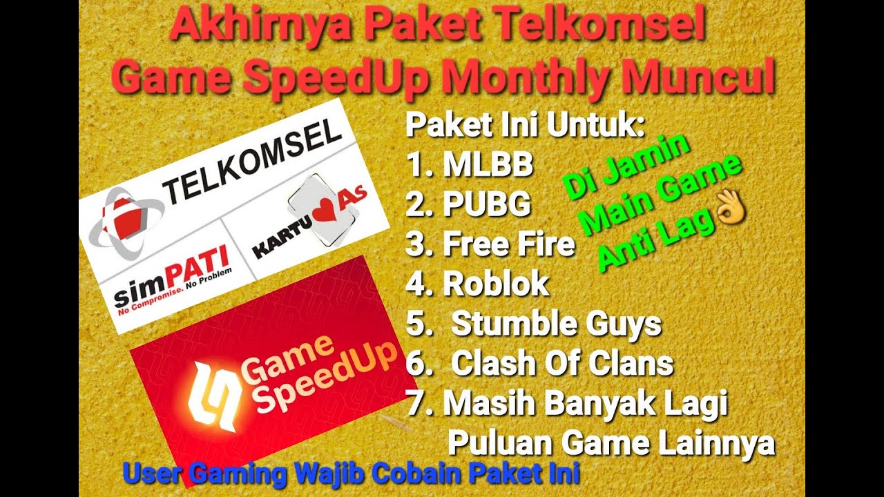 Paket Internet Telkomsel Game Paling Murah Dan Terbaik Di Tahu 2022 | Cocok Buat Kantong Pelajar👌