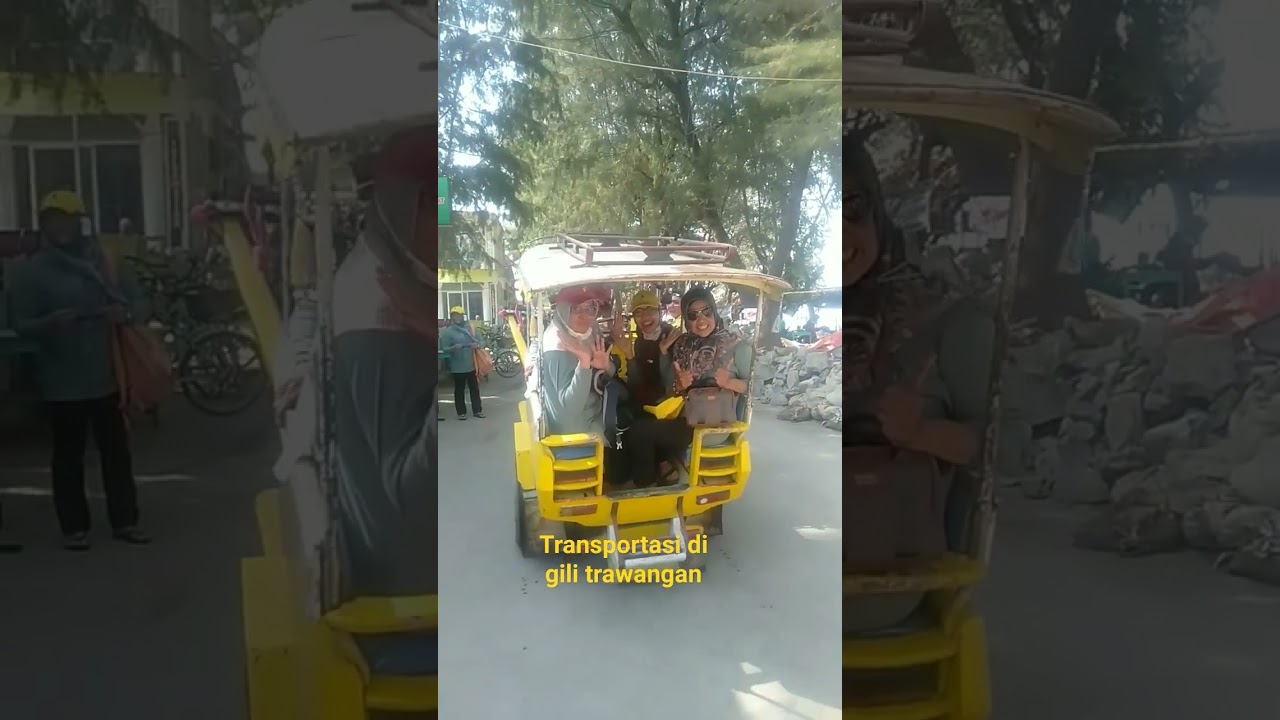 transportasi di pulau Gili Trawangan bebas polusi ( Cidomo ) cikar Dokar mobil