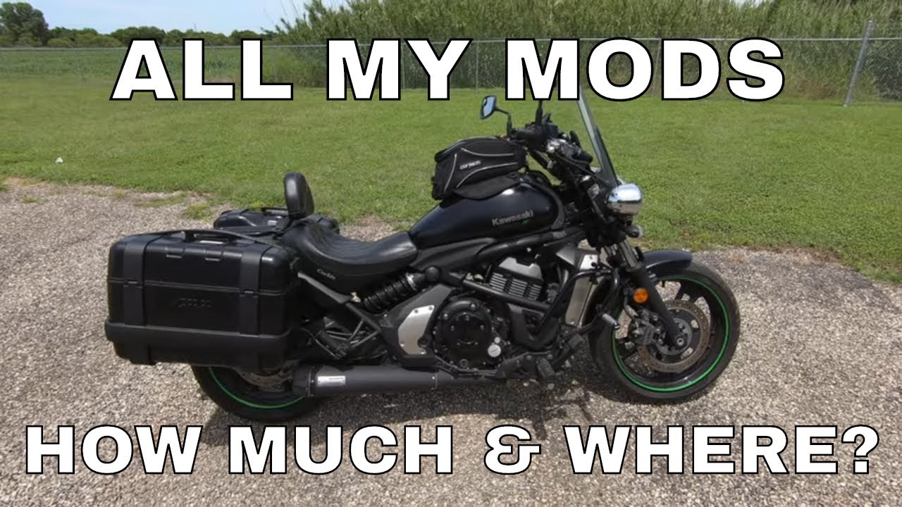 All My Mods & Accessories - Prices & Where Purchased - Kawasaki Vulcan S 650 - Arrow Givi R&G Corbin
