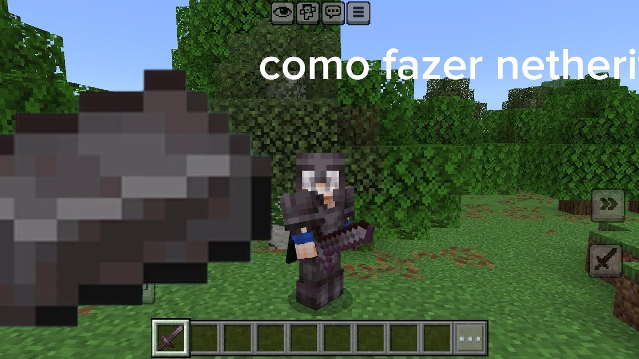 Como fazer itens de netherite tutorial 