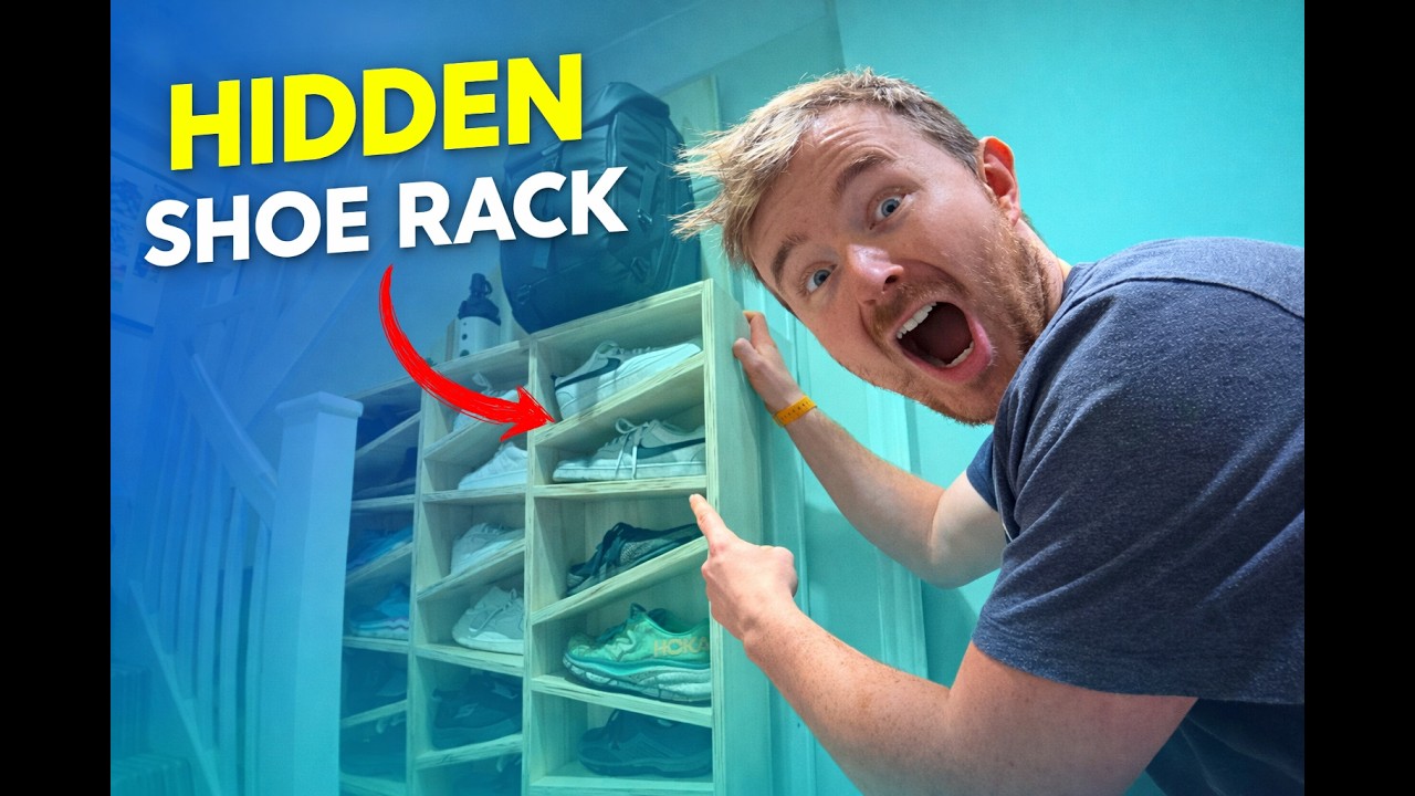 I Built a Hidden Shoe Rack from Salvaged Wood