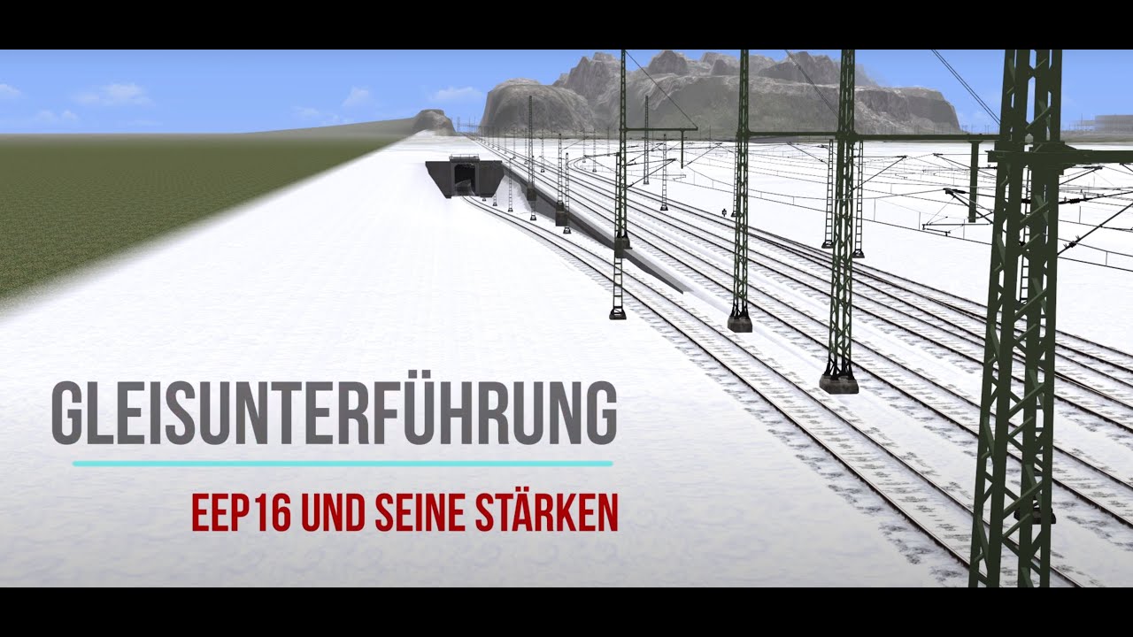 Gleis-Unterführung und Tunnelsplines