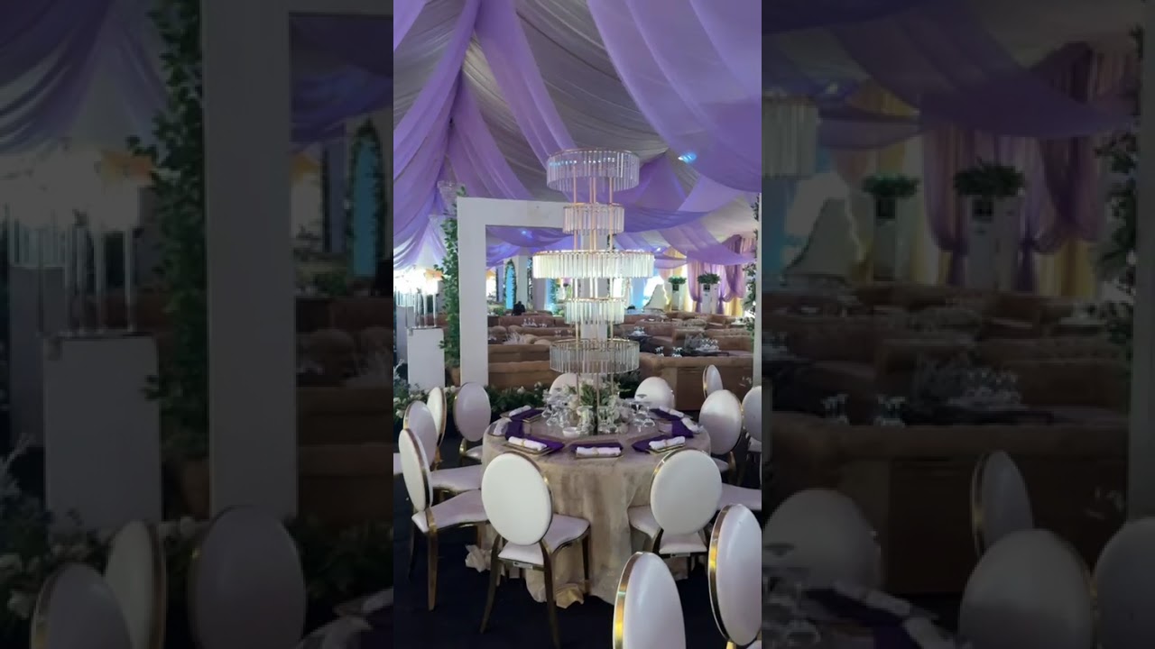 A well decorated event. 