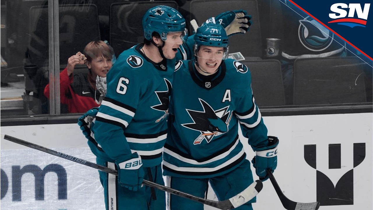 Sharks' Macklin Celebrini Fires Power-Play Goal Through Traffic Vs. Oilers