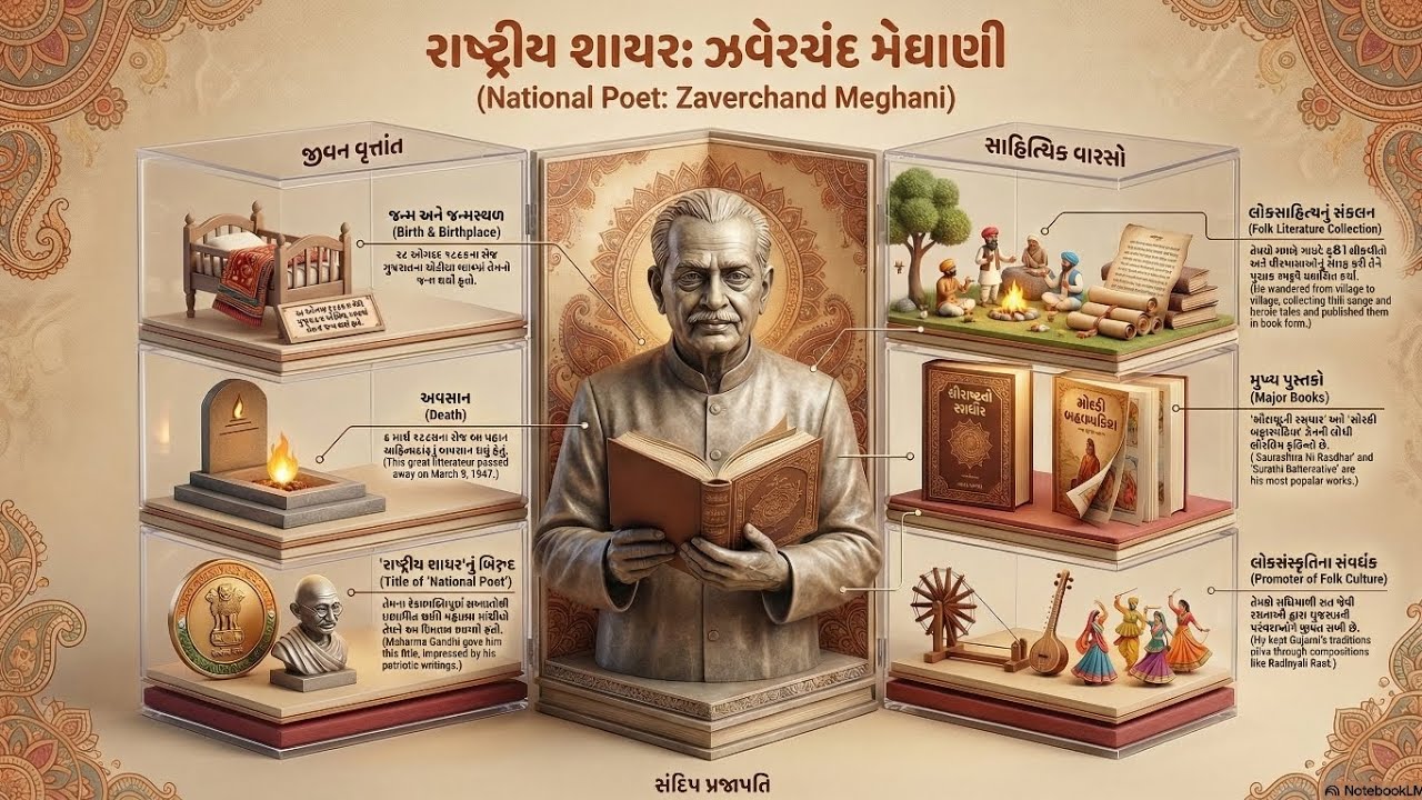 ઝવેરચંદ મેઘાણી પુણ્યતિથિ || 9 માર્ચ || Zaverchand Meghani || “રાષ્ટ્રીય શાયર