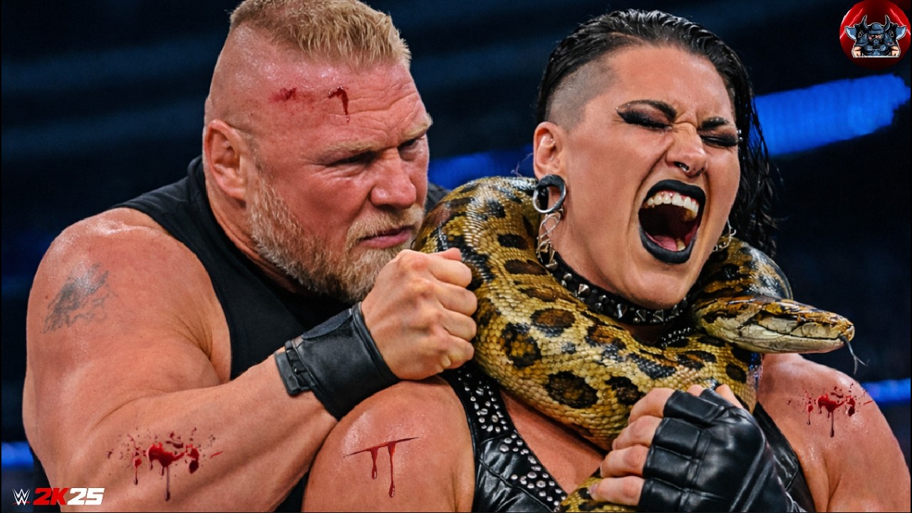 WWE 2K25 - Брок Леснар против Рии Рипли 🔥 - WWE Raw WrestleMania | #wwe #krylexgaming