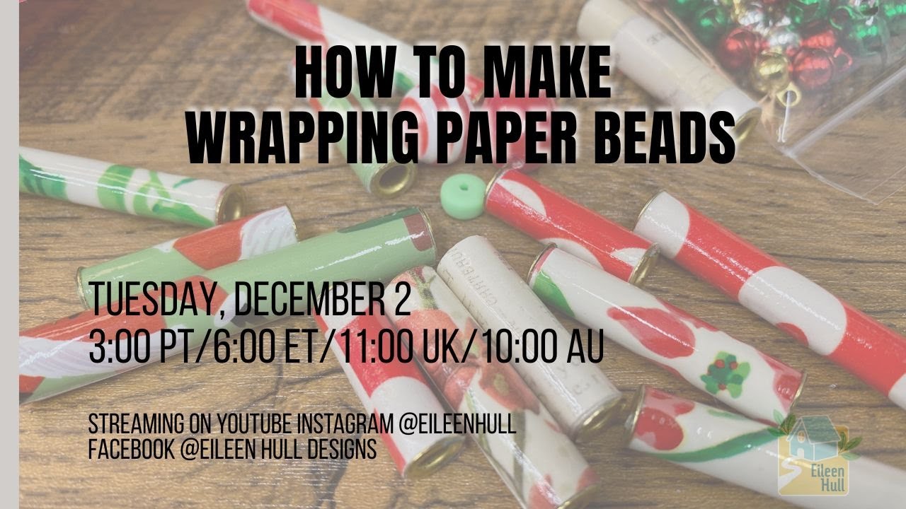 How to Make  Wrapping Paper Beads