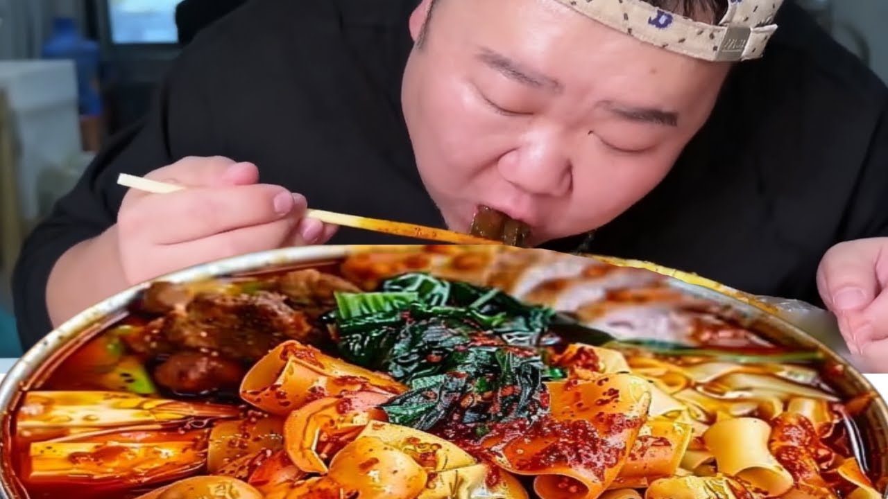 【大胃王挑戰】天水麻辣燙性價比天花板！大胃王 100 元狂掃一元串，堆成滿滿一大盆，大口開吃太過癮！ ｜ Food Challenge【櫻木花胖】