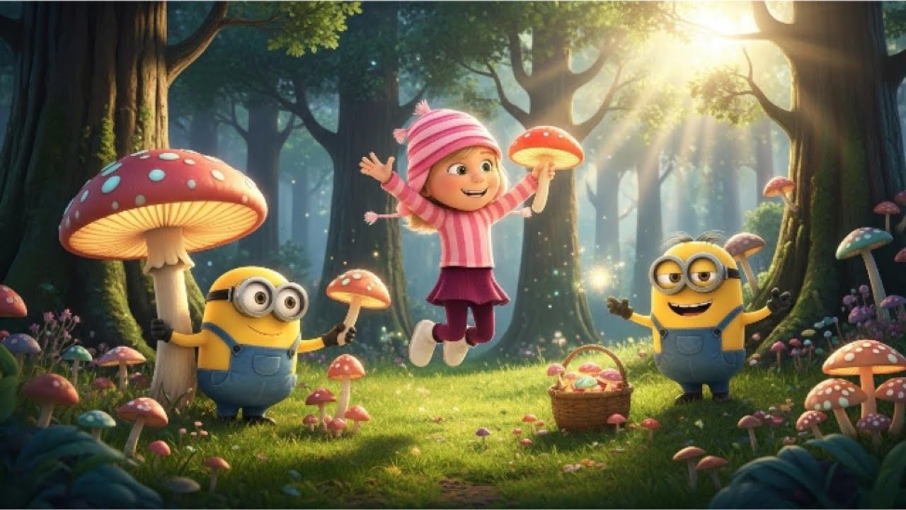 Minions Discover a Magic Forest 🍄✨ Jumping Turns Into Pure Fun 😂 | Funny Minions Animation