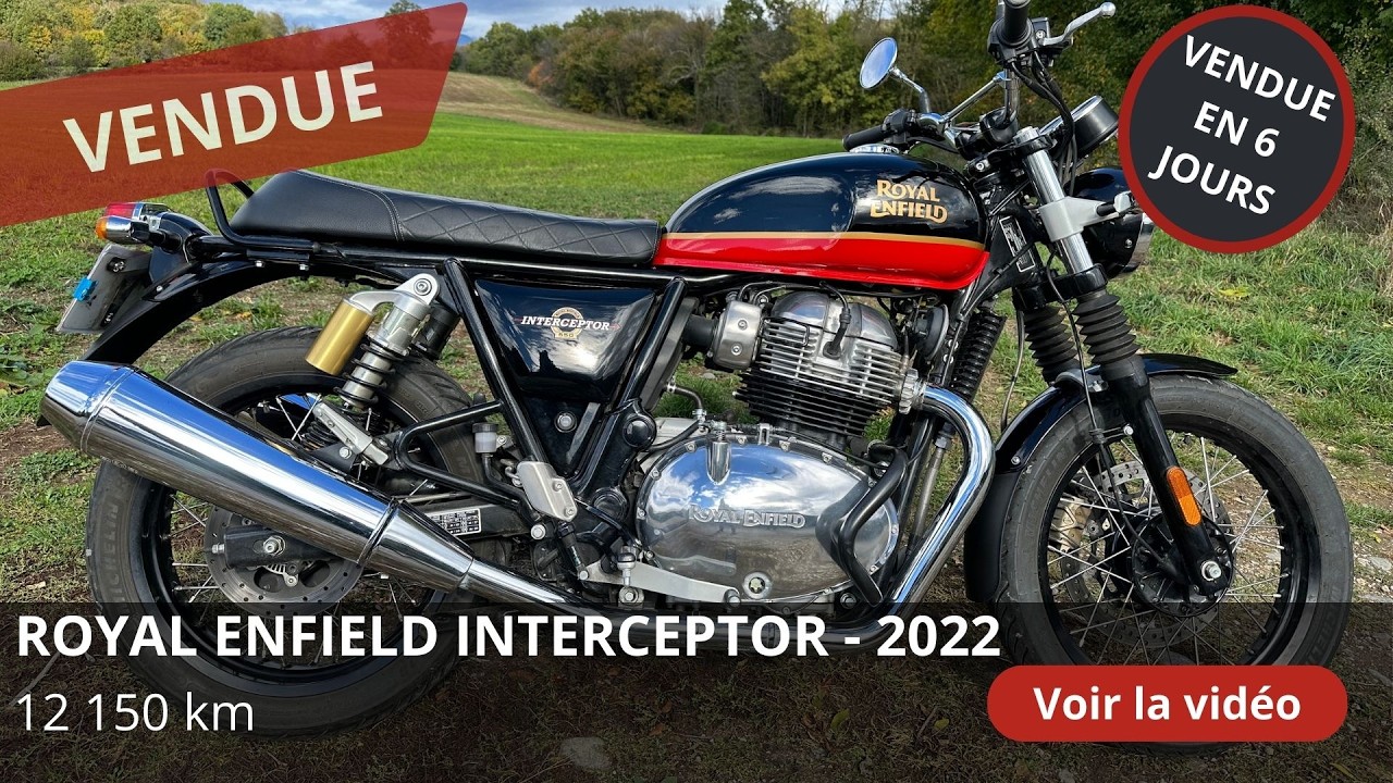 Royal Enfield Interceptor 650 vendue à Jarrie
