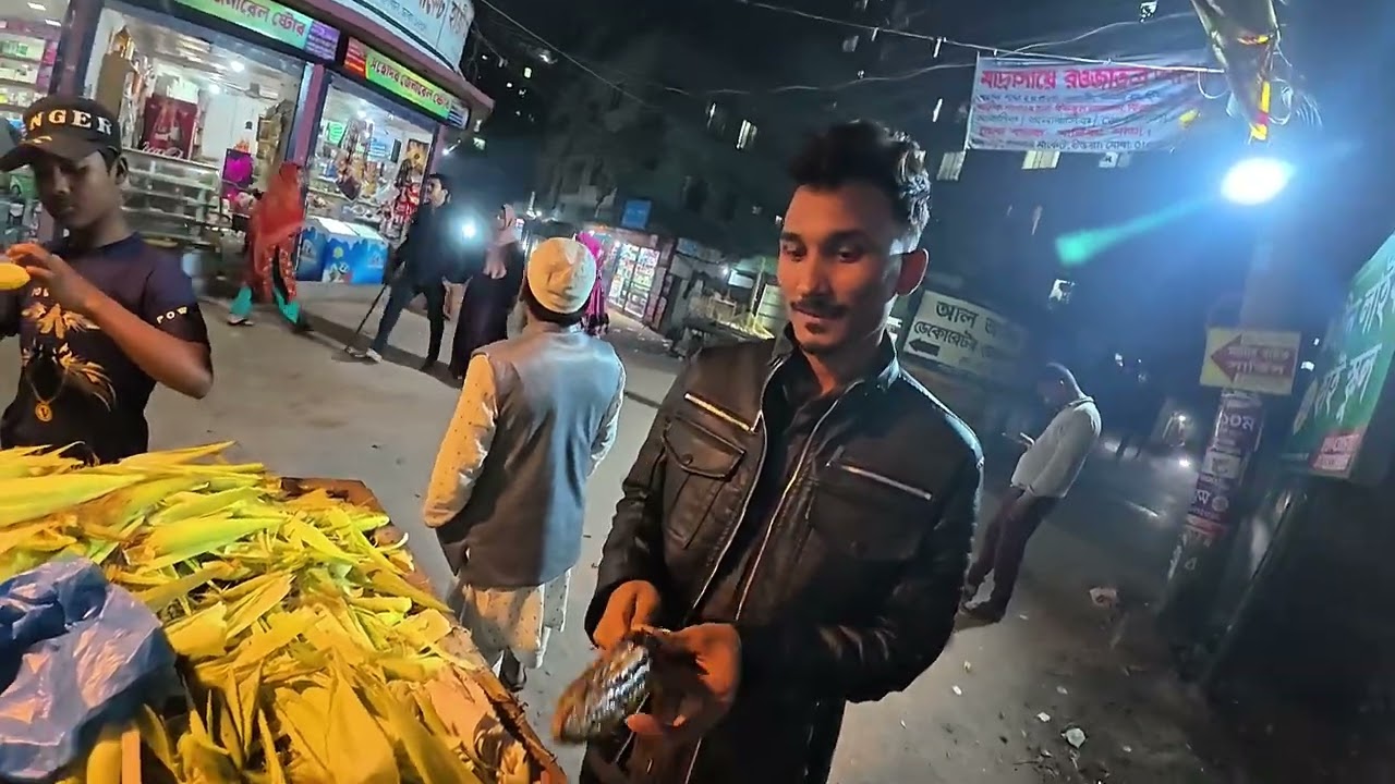 এলাকার নতুন খাবার ভুট্টা ফ্রাই Mr Emon Rider