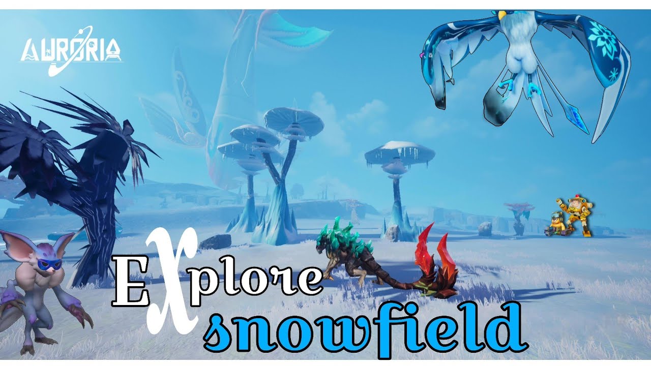 Exploring snowfield (secret tips ) in auroria like palworld