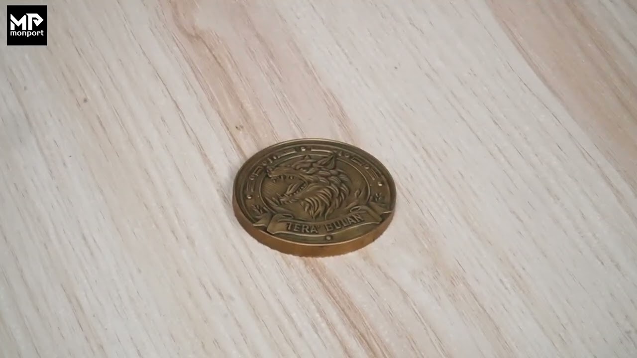 🔥 Watch Brass Transform! Engraving a Coin with the GM 60W MOPA #Fiberlaser