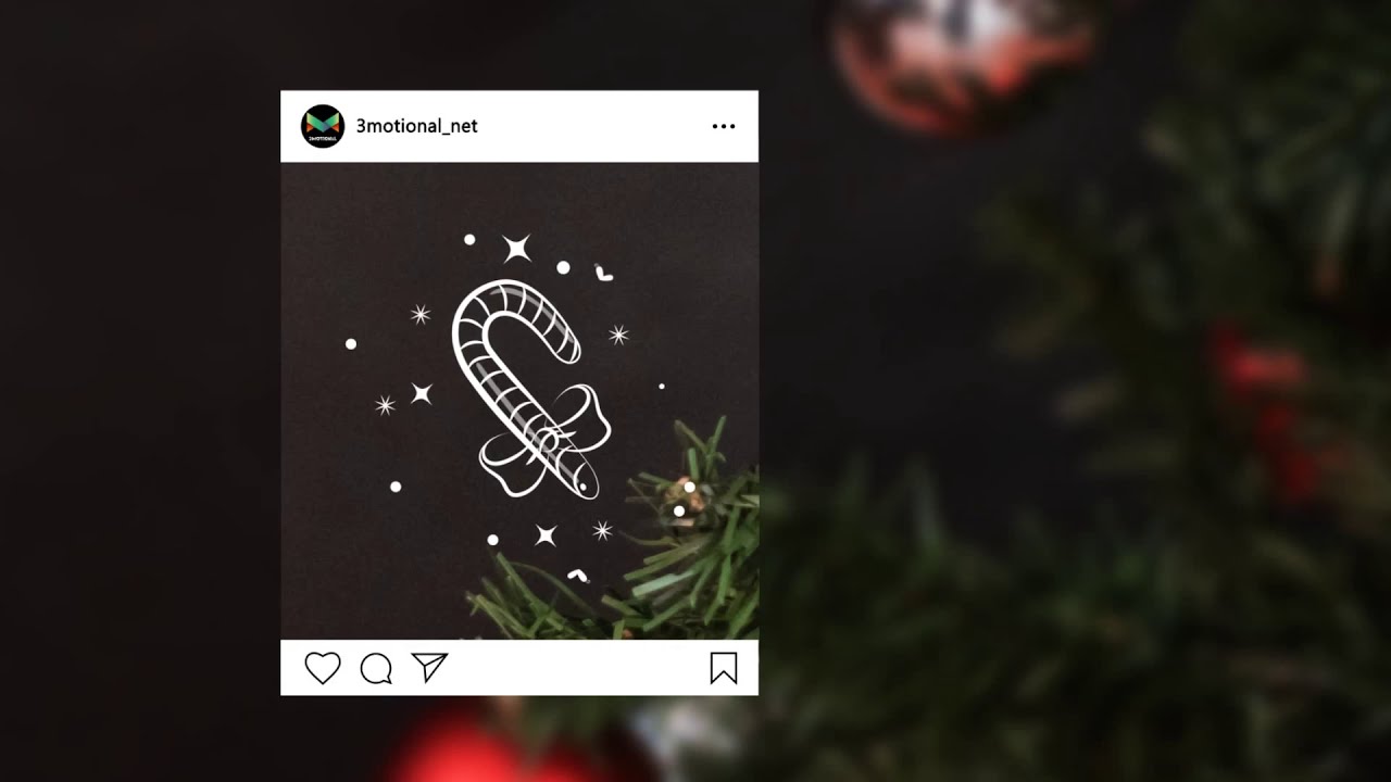 Christmas Doodle Elements Pack 07 Video Overlays