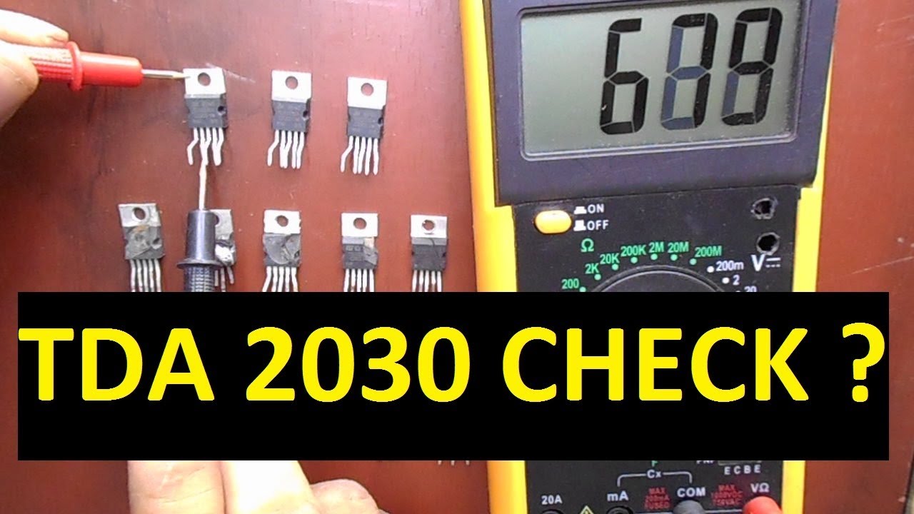 How To Check IC With Multimeter Easily (IC TDA2030 )