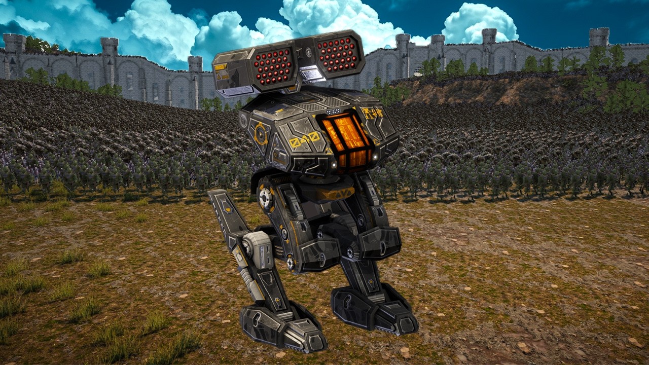 3.7 MILLION SUPERMUTANT ARMY VS LOWPOLY TURRET, T45 SHOTGUN & DRONE!! UEBS 2