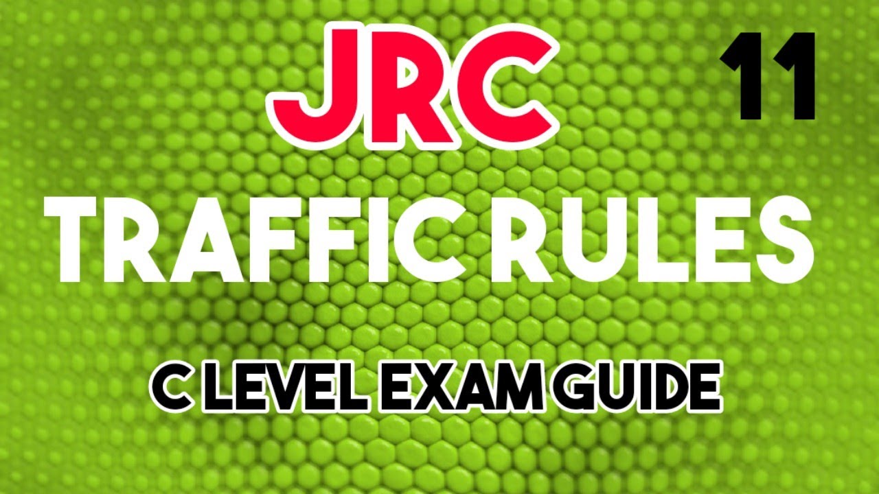 JUNIOR RED CROSS C LEVEL EXAM GUIDE. TRAFFIC RULES FO JRC