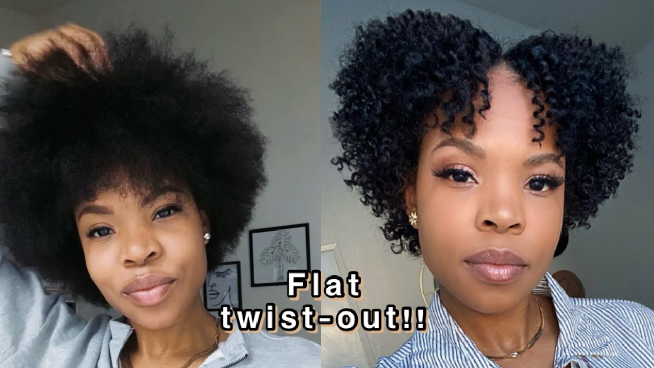 Twist out on stretched natural hair | short/ medium hair| using 1 product only!
