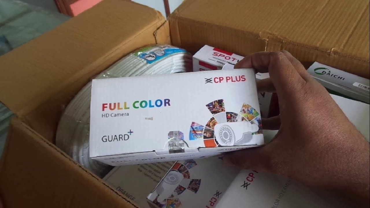 cp plus indoor and outdoor camera with DVR unboxing and installation 2023.