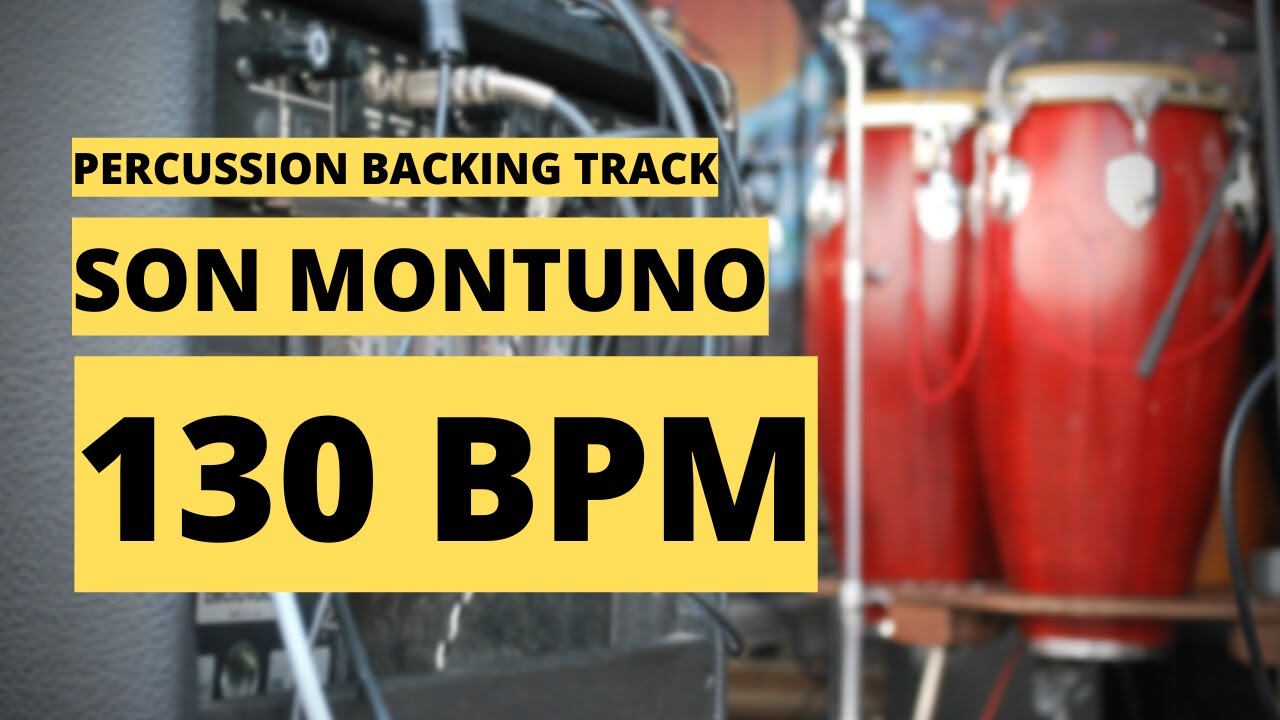 Son Montuno Backing Track | Percussion Metronome | 130 BPM