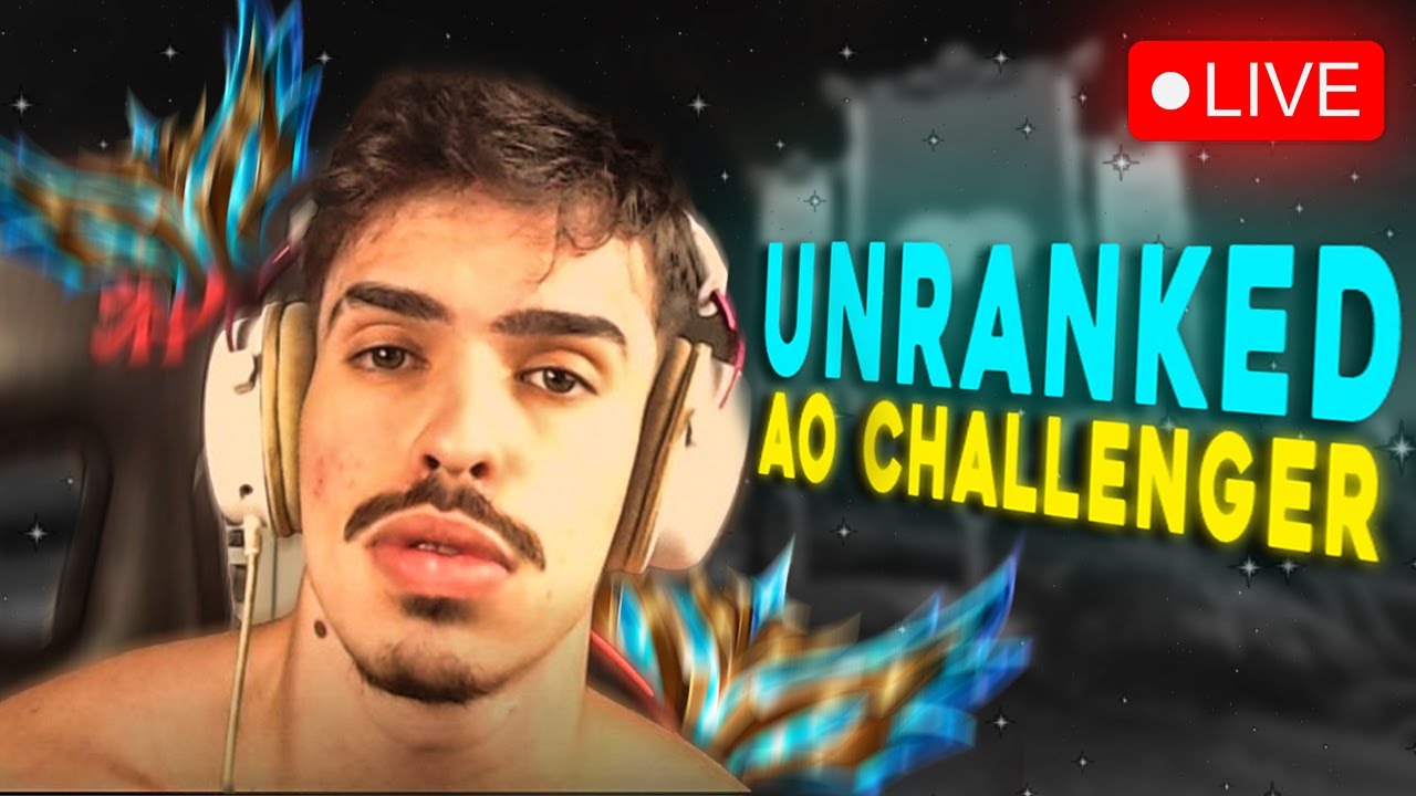 🔴AO VIVO: UNRANKED AO CHALLENGER (LIVE INFINITA) 1 real + 5 minutos: Dia 2