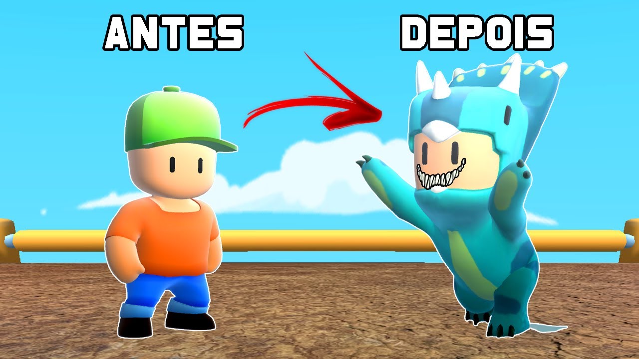 O MENINO HUMILDE QUERIA SER UM DINOSSAURO NO STUMBLE GUYS