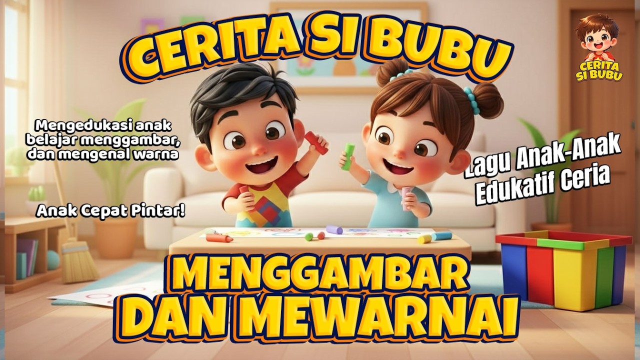 Menggambar Dan Mewarnai🎨 | Lagu Anak Edukatif Ceria | Belajar Warna & Kreativitas #laguanakanak #fyp