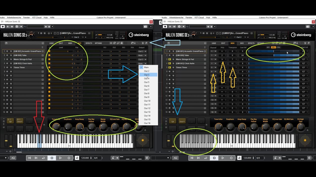 Cubase: Woking with Halion (SE)