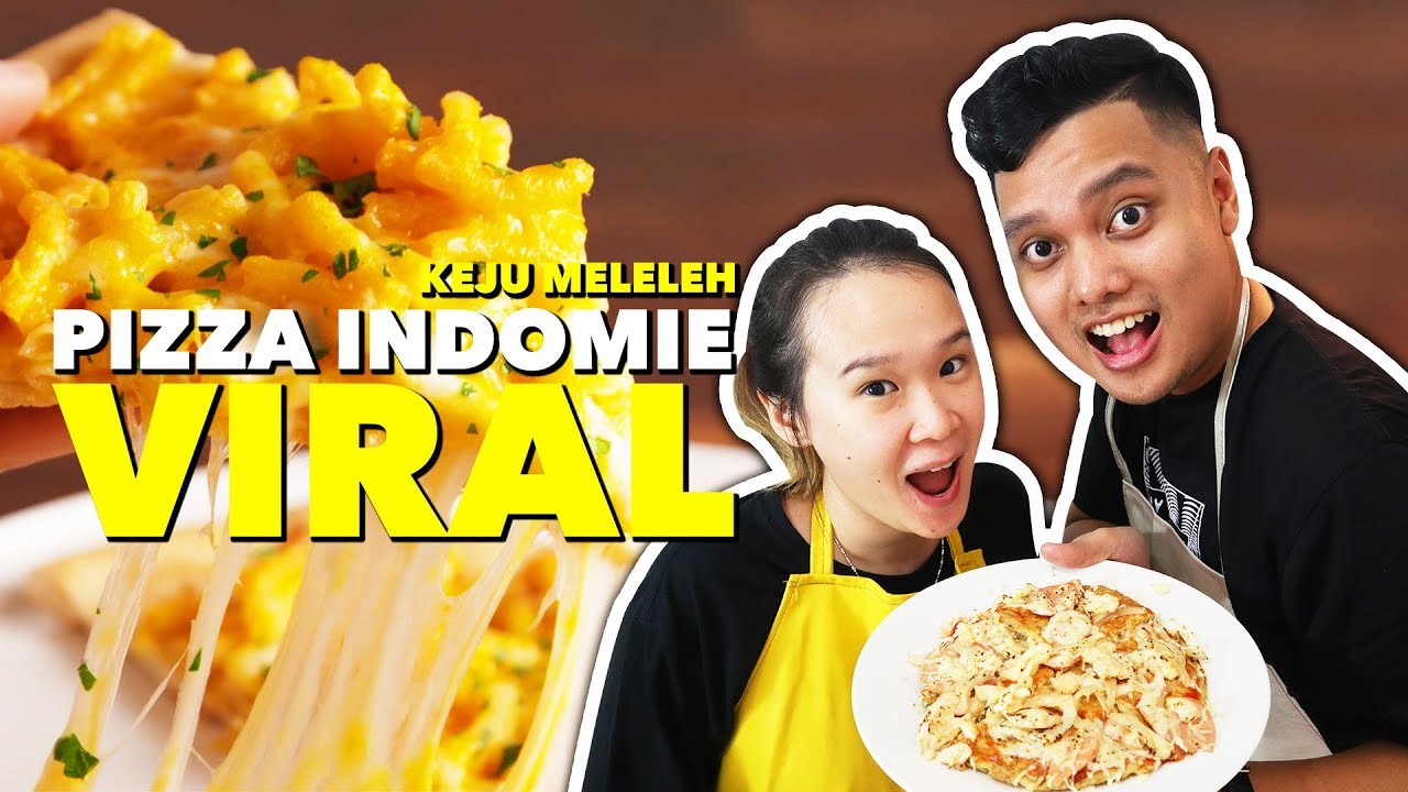 MASAK PIZZA INDOMIE KEJU LELEH VIRAL | MUDAH & TANPA OVEN !!