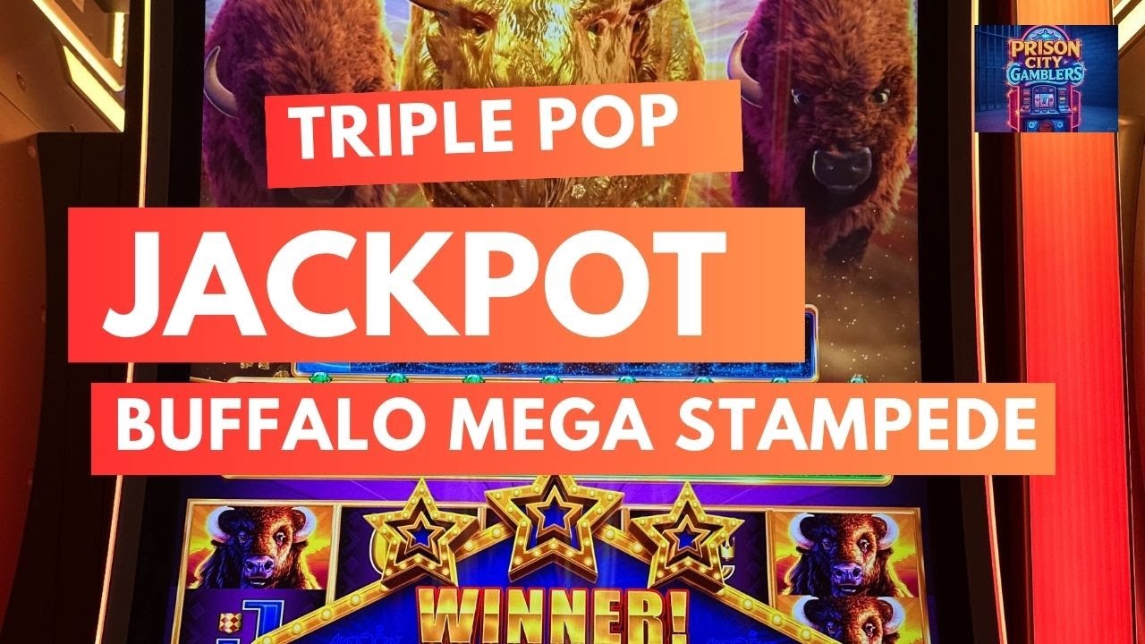 Triple Pop JACKPOT Bonus on Buffalo Mega Stampede 🔥🔥🔥