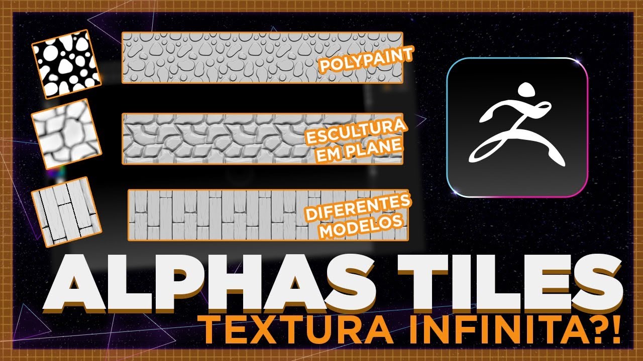 Alphas Tiles e texturas infinitas! l ZBrush Tutorial #029