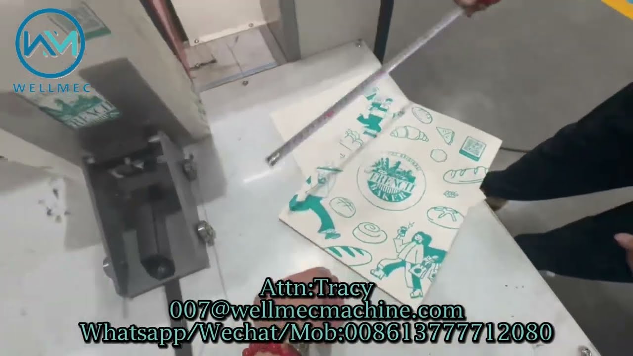 Grocery Flat Square Bottom Paper Bag making Machine,Maquina para fabricar bolsa papel fondo cuadrado