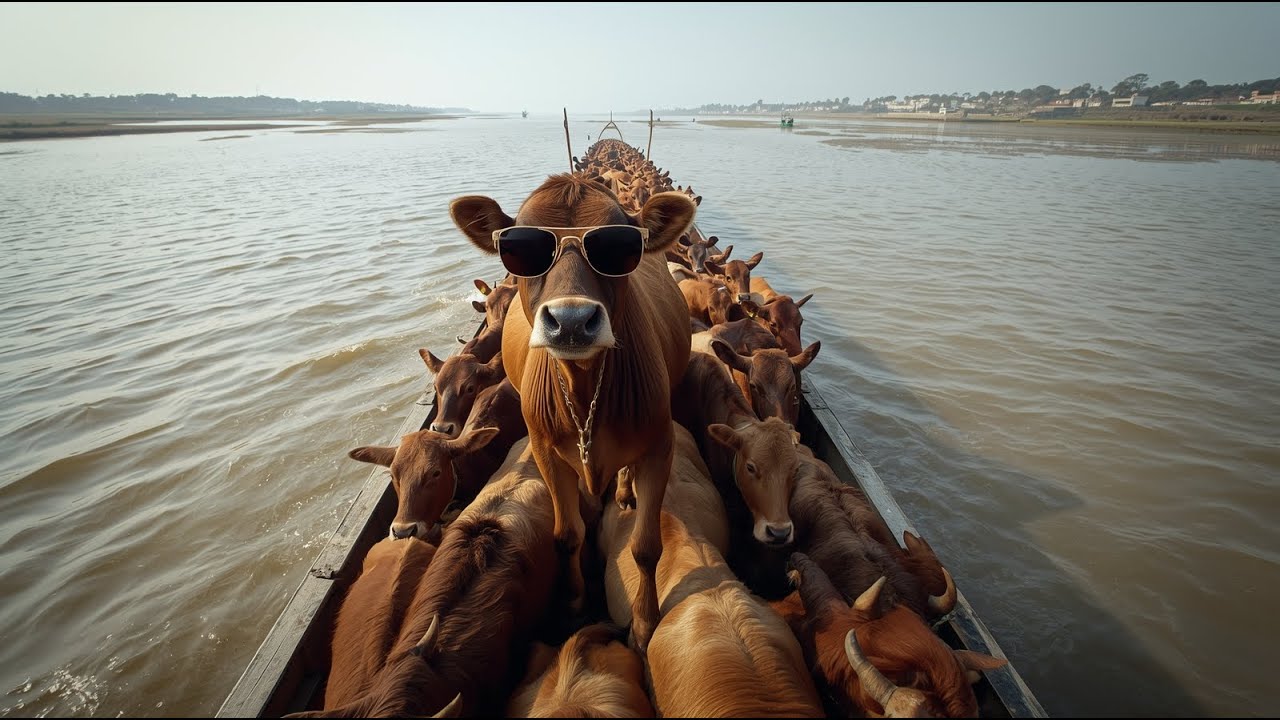 cow unloading, cow videos, cow video, animal, big cow, goru hamba cow