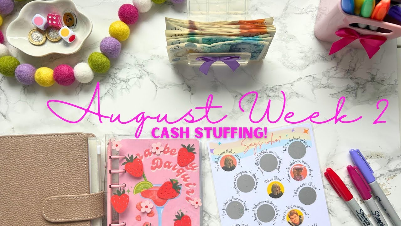 🍓 AUGUST WEEK 2 CASH STUFFING | SINKING FUNDS & SAVINGS CHALLENGES | UK WEEKLY