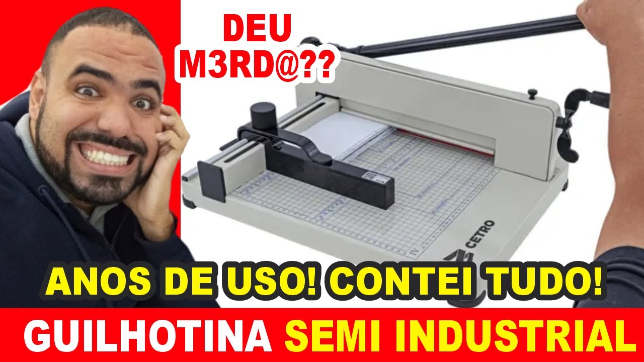 Guilhotina Papel A3 Semi Industrial Cetro é boa? Guilhotina Marpax, Guilhotech, Lorben vale a pena?