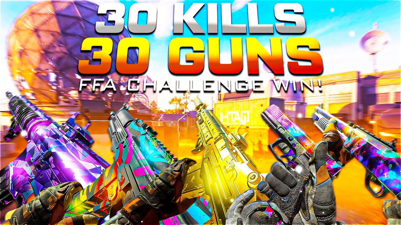 I won a FFA getting 30 KILLS w/ 30 DIFFERENT GUNS! - Free For All Challenge #3