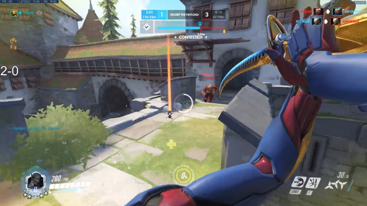 Overwatch Genji God Shadder2k Самый напряжённый игровой процесс Genji в истории