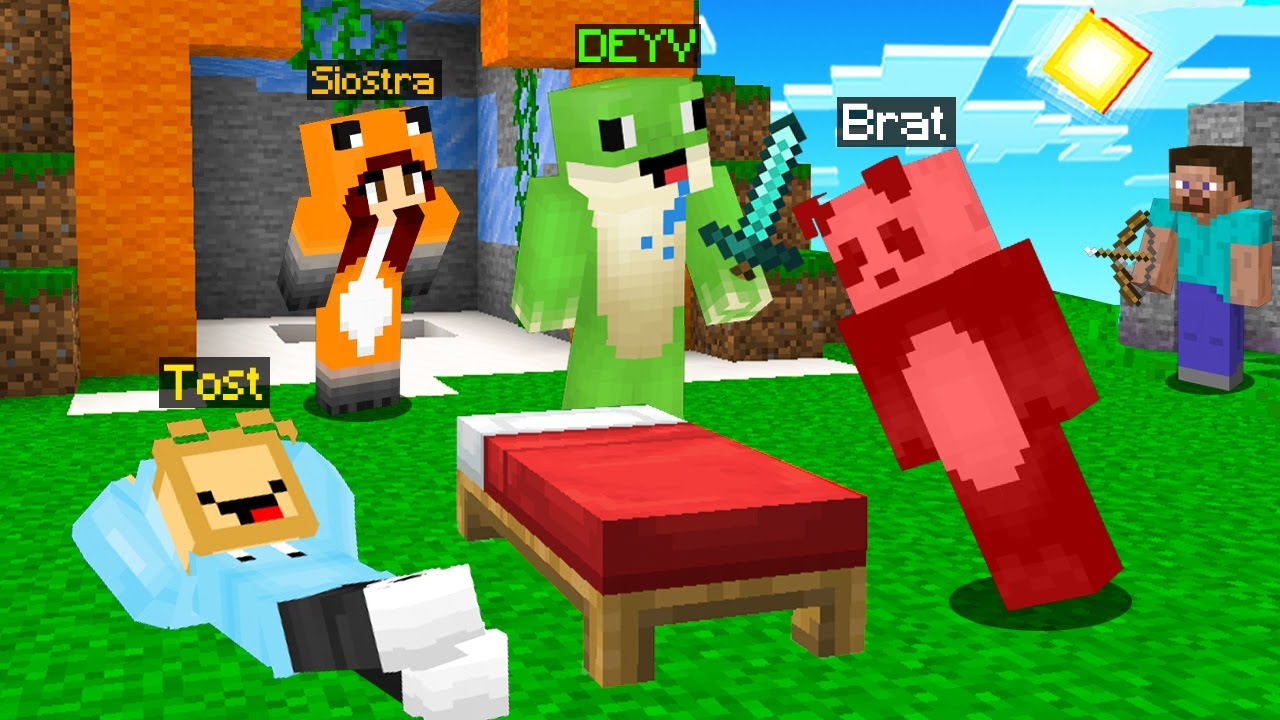 CAŁE KIDOWICE GRAJĄ w BEDWARS w Minecraft! (pierwszy raz)