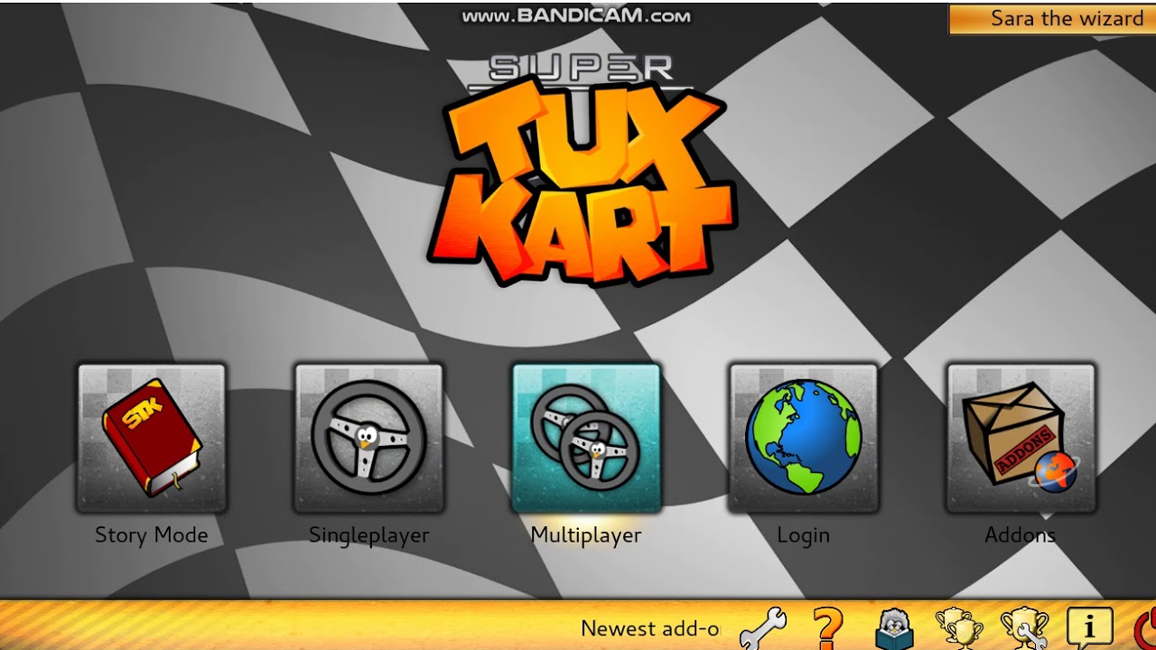 Supertuxkart. How to play multiplayer in the same keybord.