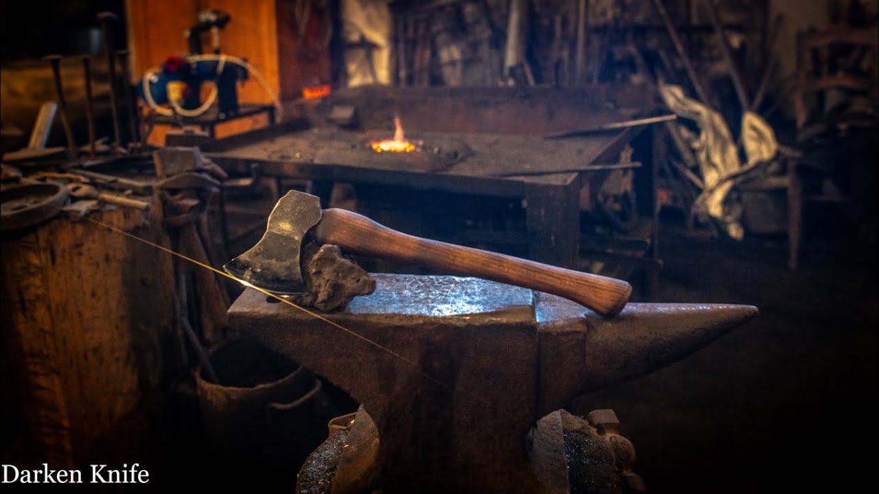 Výroba sekyry na Vodním Hamru ( Production of an axe in Water forge in Czech Republic )