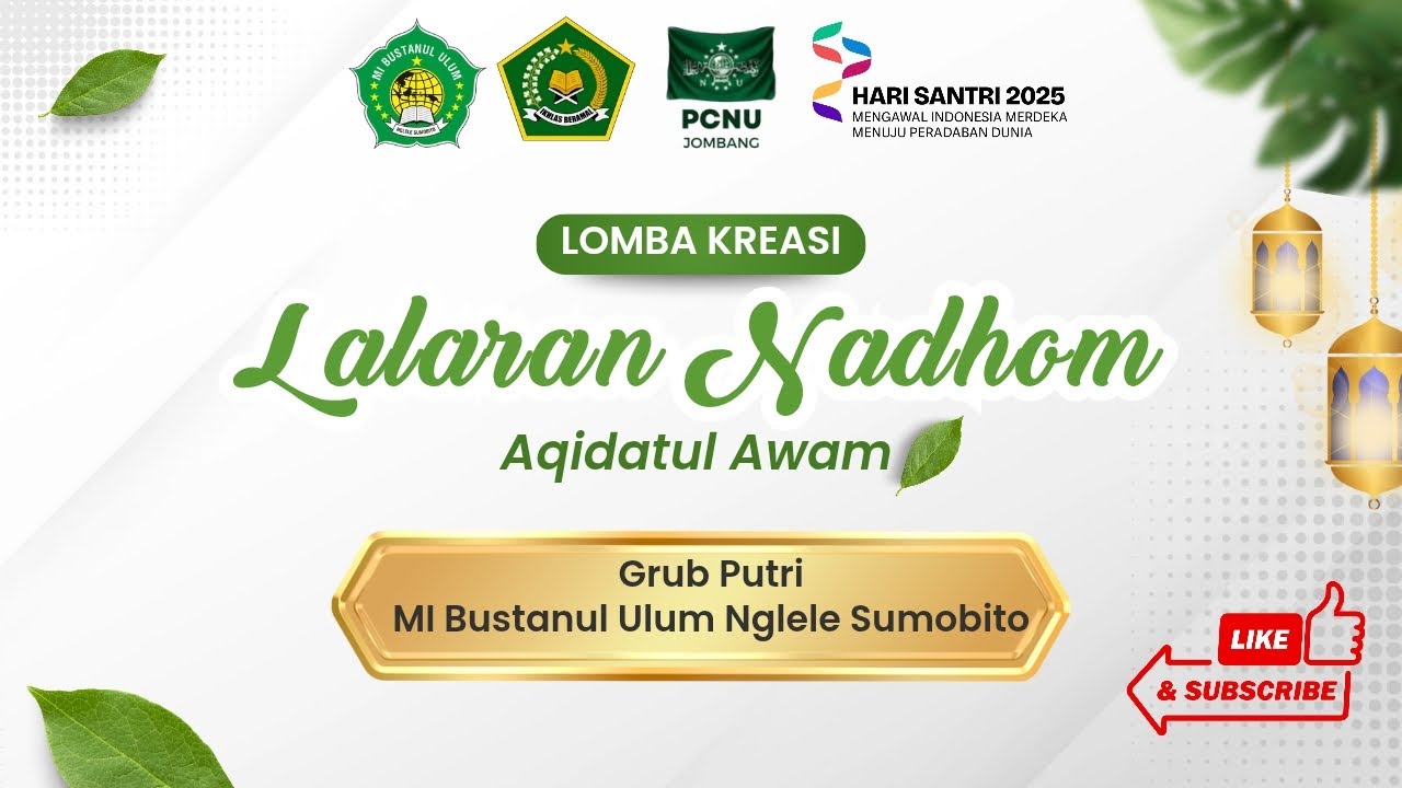 Lalaran_HSN_PI_MI Bustanul Ulum Nglele_Sumobito