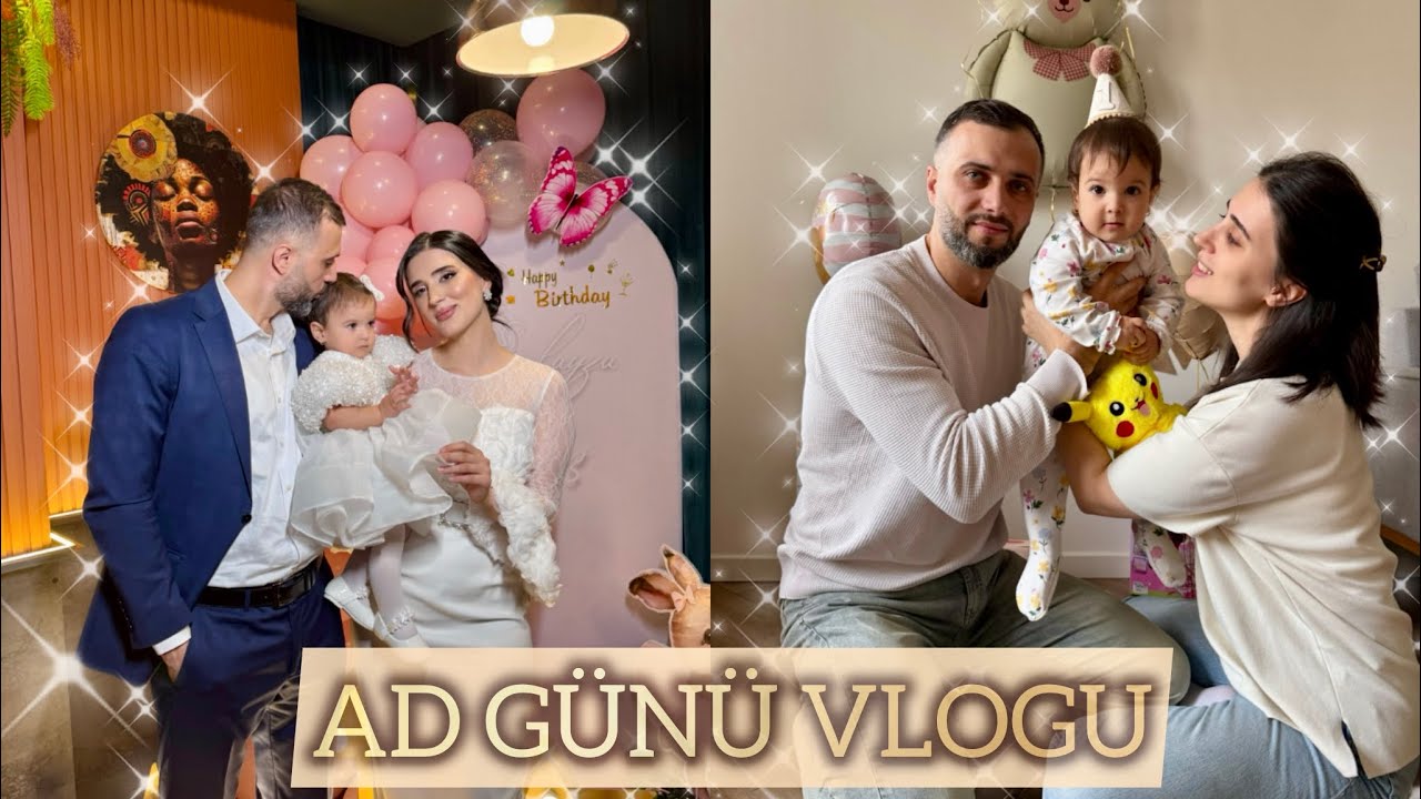 1 YAŞIMIZ OLDU! ✨ Ad günü vlogu 💕 / Qızımıza surpriz hazırladıq