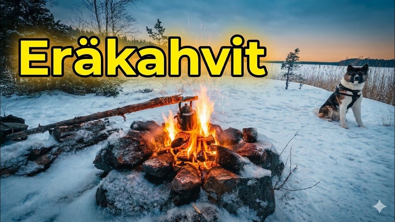 Cozy Winter Hike with Dog in Finland | Campfire & Coffee