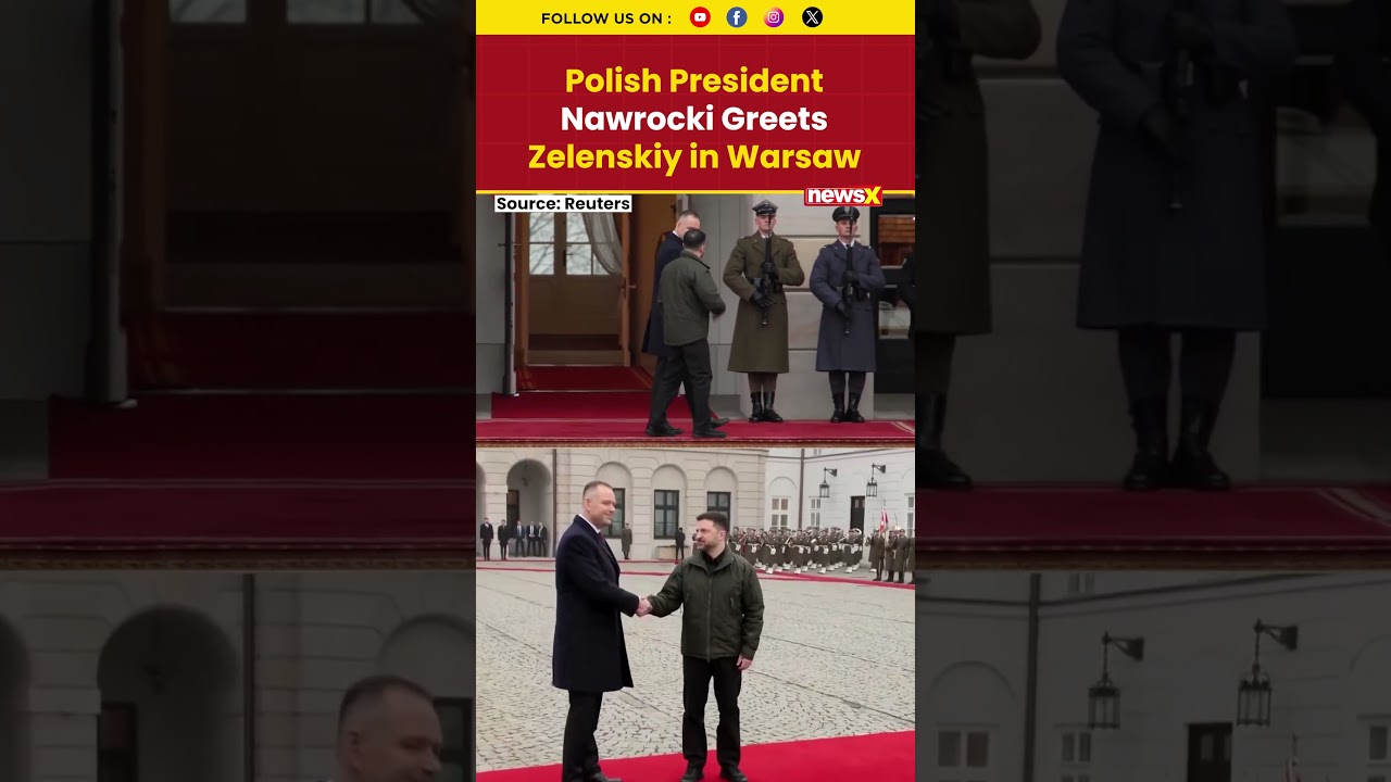 #watch | Zelenskyy Meets Polish President Nawrocki in Warsaw #nawrocki #zelenskyy #shorts