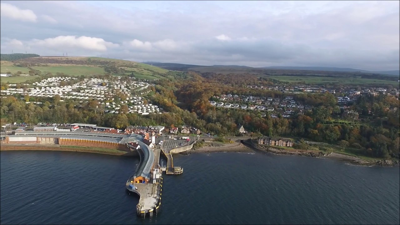 Aerial Views of Skelmorlie North Ayrshire Scotland