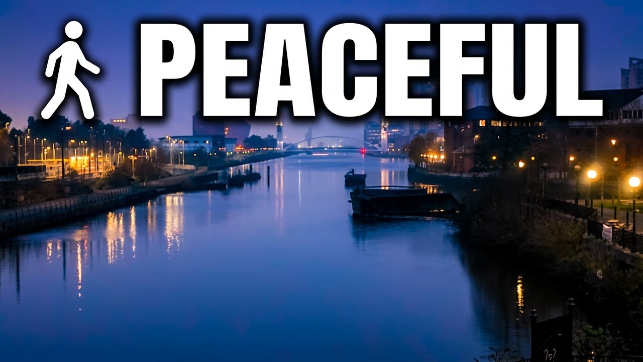 The Hidden Side of Salford Quays| 6AM Peaceful Walk | 4K ASMR