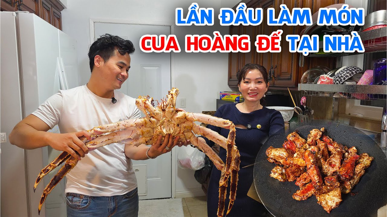 Lần Đầu L&agrave;m Cua Ho&agrave;ng Đế To Khổng Lồ $800/con Tại Nh&agrave; Đại Gia Kim Cương ở Nam Cali | KT Food